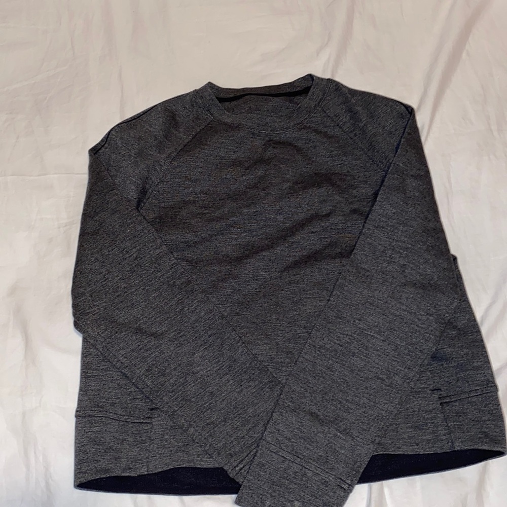 Lululemon Balck/Grey Cropped Sweatshirt  Size 4